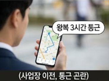 왕복 3시간 소요시간