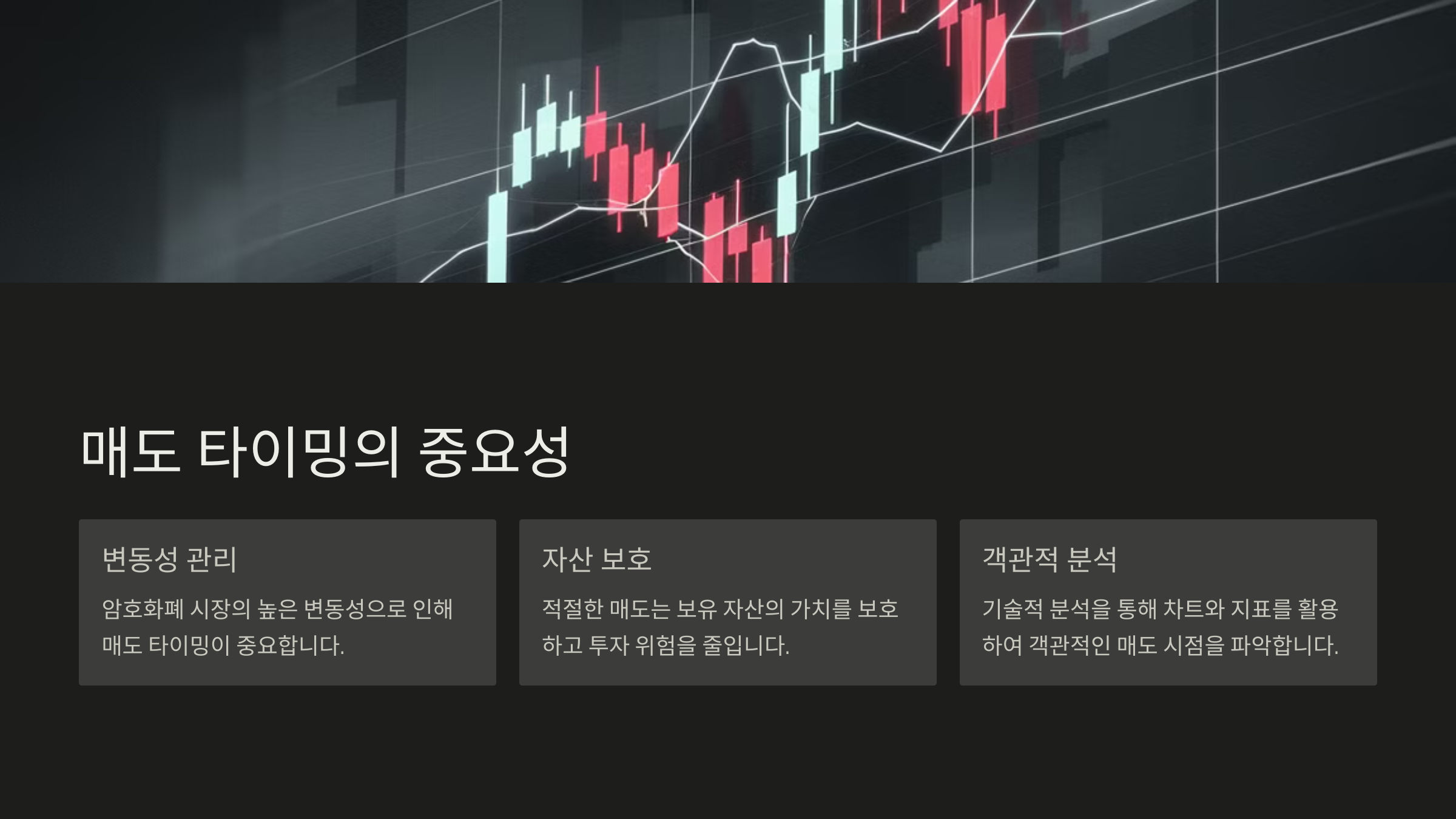 왜 매도 타이밍이 중요한가?