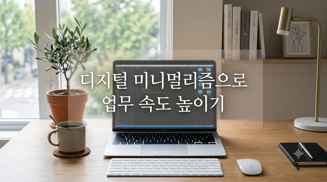 디지털 미니멀리즘으로 업무 속도 높이기