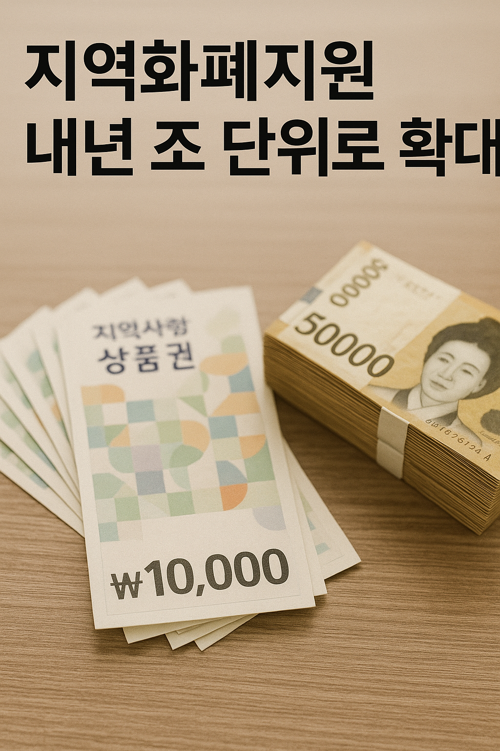 지역화폐 지원 예산, 내년에 ‘조 단위’로 확대