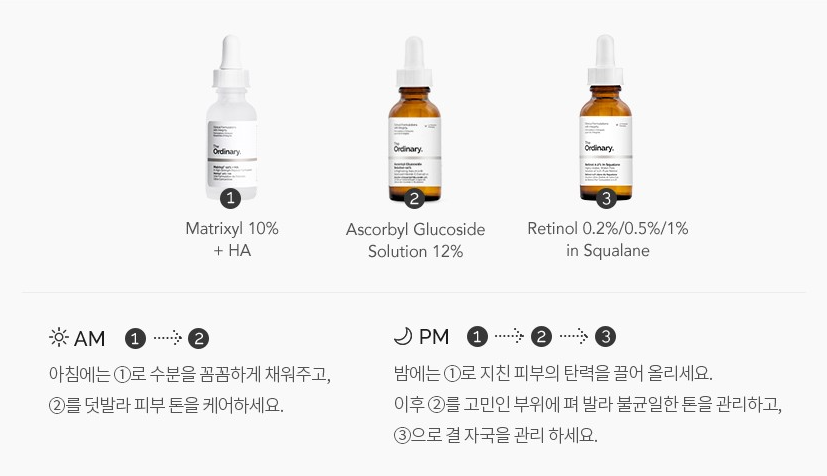 디오디너리 레티놀 루틴