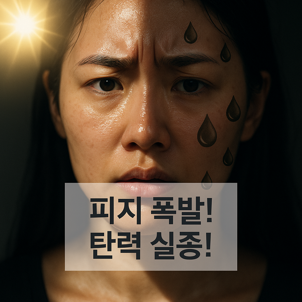 피지 폭발! 탄력 실종!