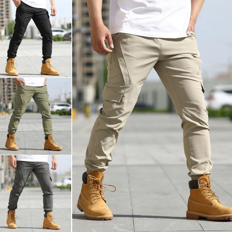 편한 남자 작업복바지 여름 가을 등산바지 스판 아웃도어팬츠 카고 캠핑바지