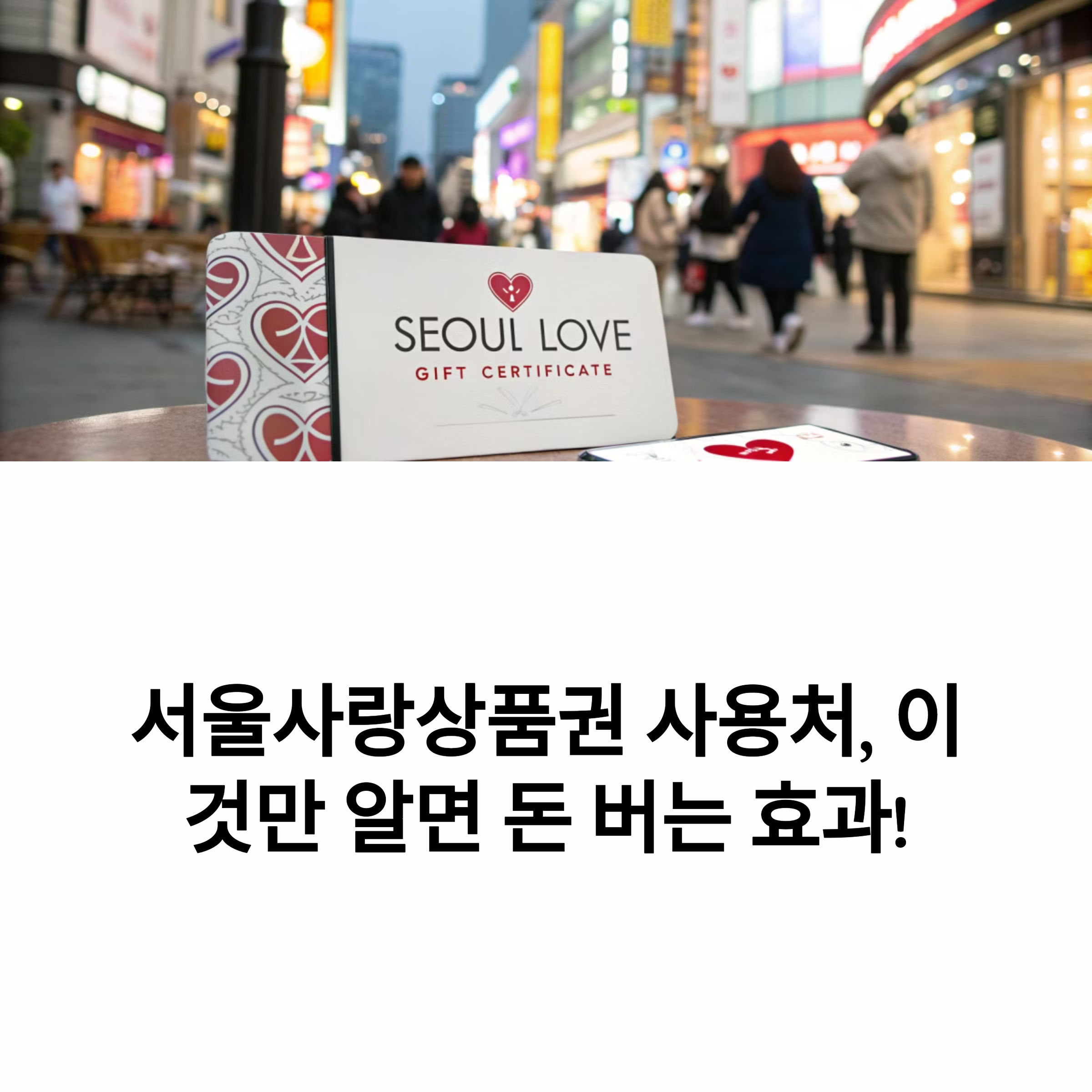 서울사랑상품권 사용처, 돈 버는 효과