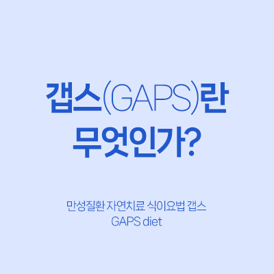 갭스 gaps GAPS 만성질환 자연치료 식이요법 다이어트
