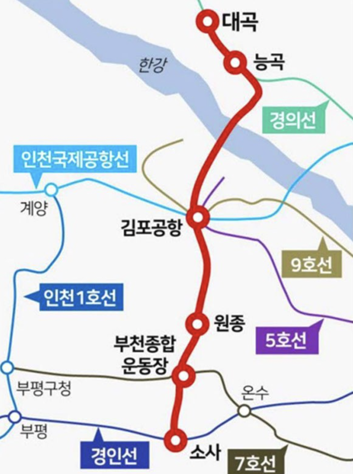 대곡소사선 개통