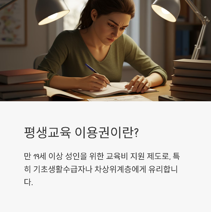 평생교육 이용권 신청 팁 5