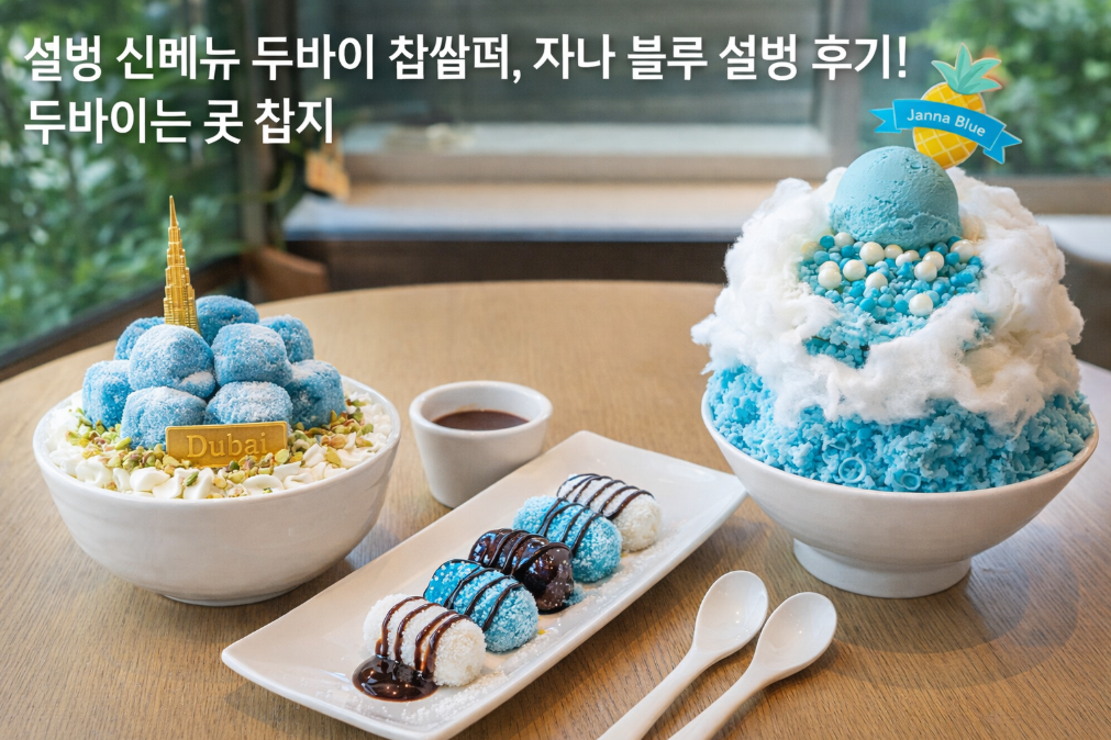 설빙 두바이 찹쌀떡 신메뉴, 이거 진짜 못 참지