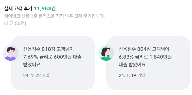 케이뱅크 신용대출 플러스 최대한도 3억원 금리 실제 승인 후기까지1