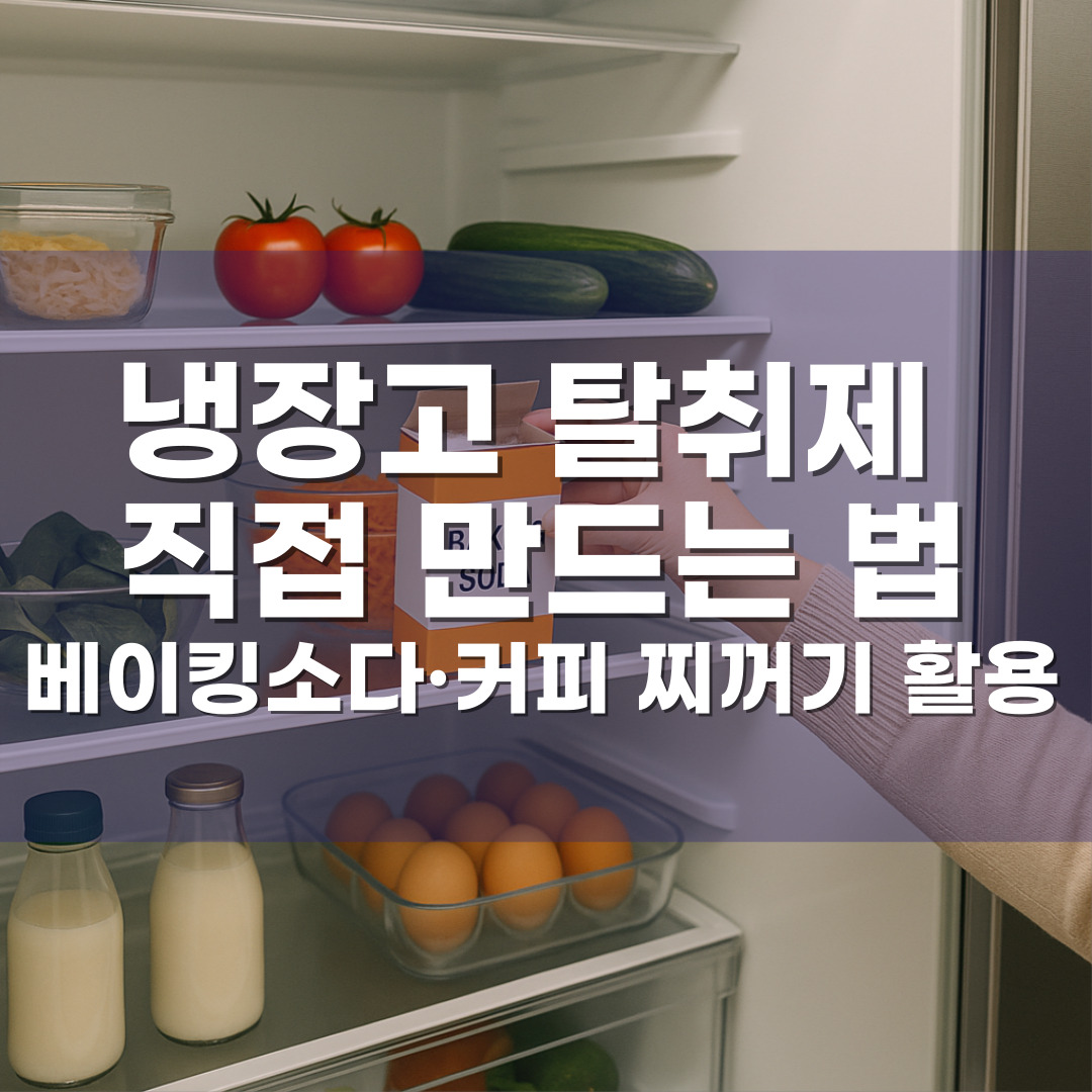 냉장고 탈취제 직접 만드는 법 &ndash; 베이킹소다&middot;커피 찌꺼기 활용