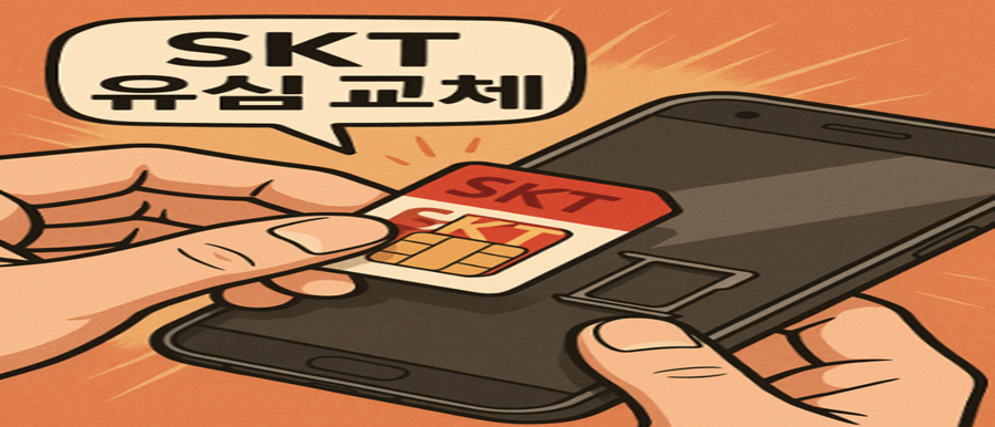 SKT 유심교체 메인 사진