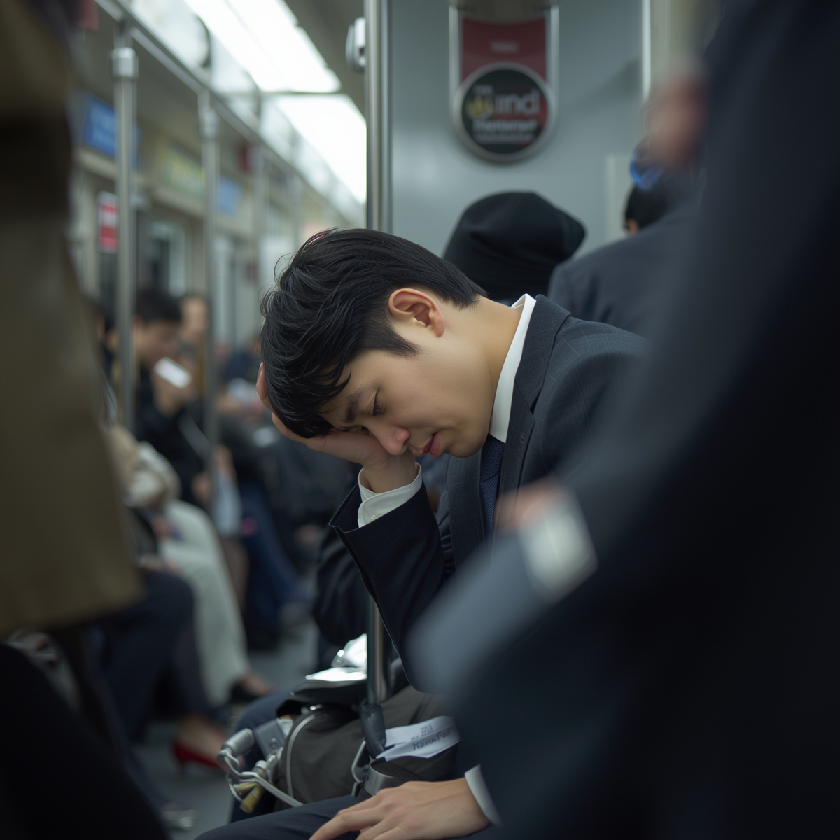 자도 피곤한 이유를 보여주는 직장인 모습