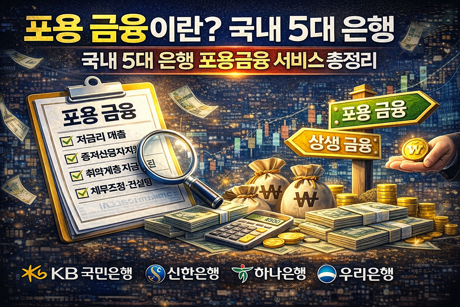 포용 금융이란 무엇인가|국내 5대 은행 포용 금융 서비스 총정리