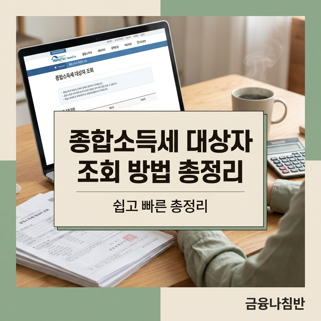 종합소득세 대상자 조회 방법 01
