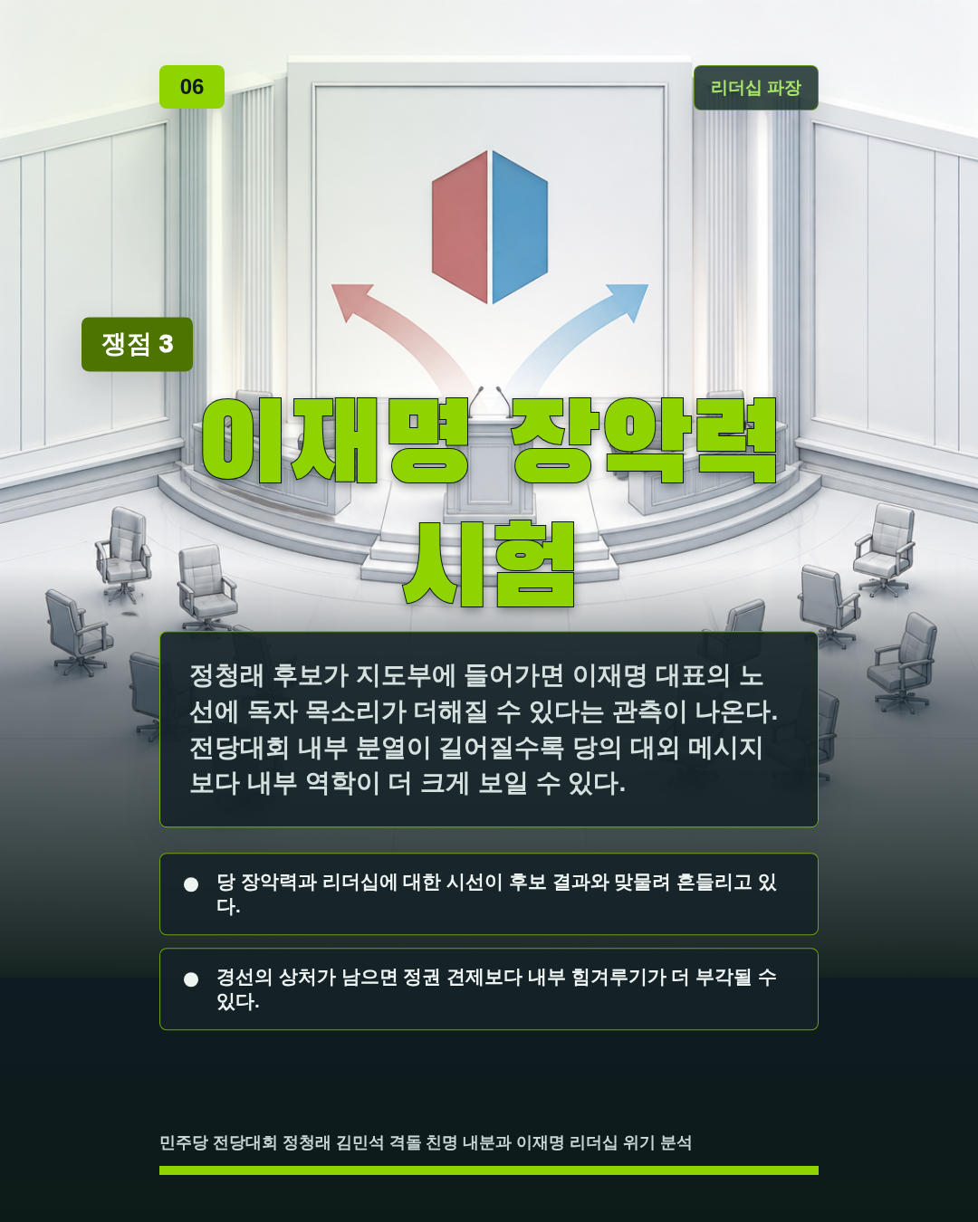 이재명 장악력 시험