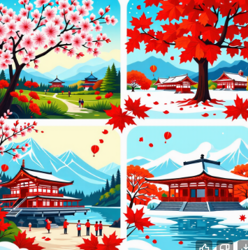 일본사계절 사진