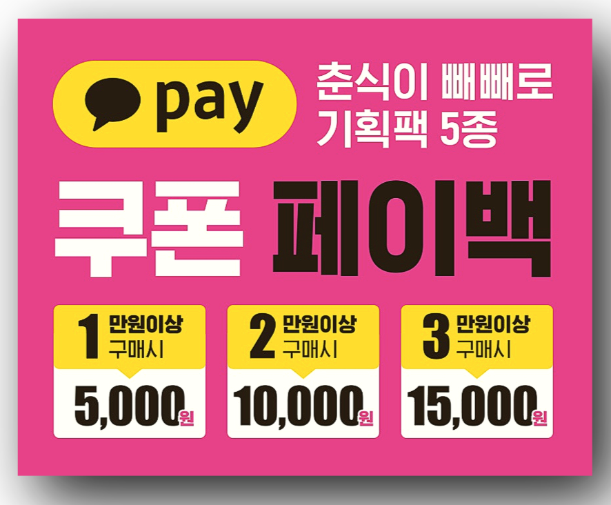 최대 15,000원 쿠폰 페이백