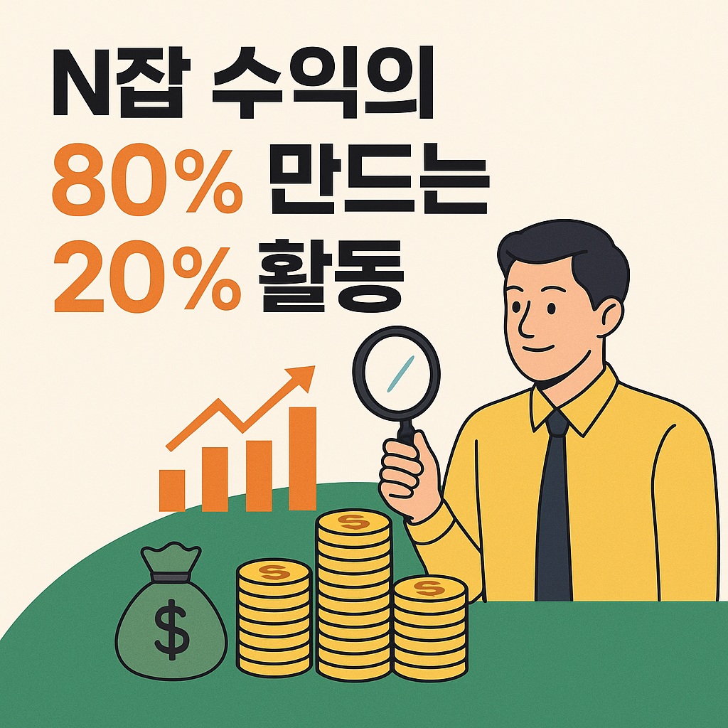 N잡 수익의 80% 만드는 20% 활동
