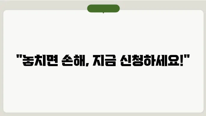 신청 과정에 신경 써야 할 것