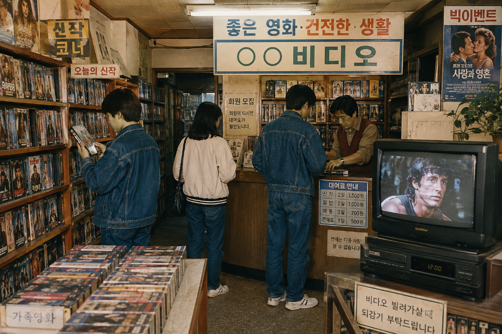비디오테이프와 비디오 대여점의 전성기