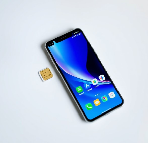 알뜰폰과 변경할 유심칩입니다.