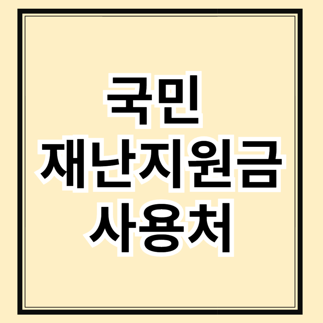 지역별 국민 재난지원금 사용처 확인 방법