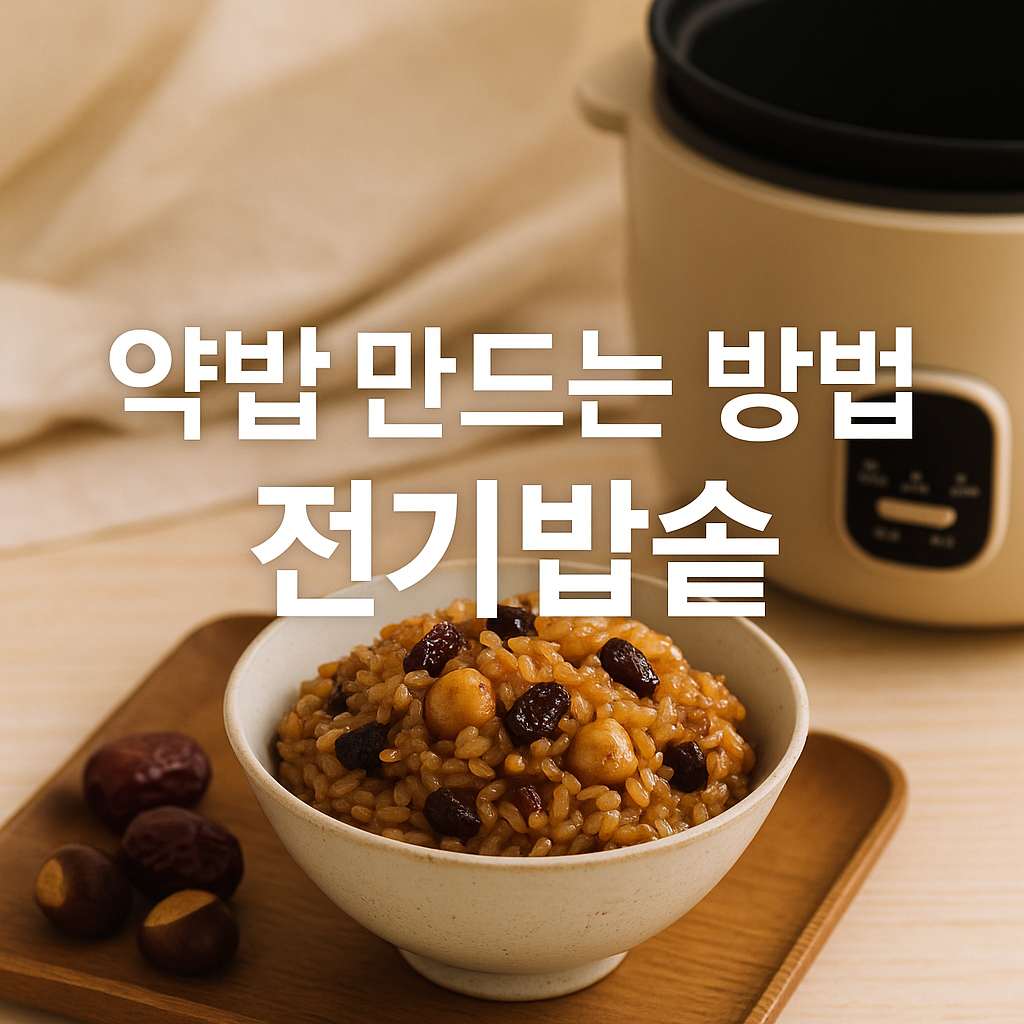 약밥 만드는 방법 전기밥솥