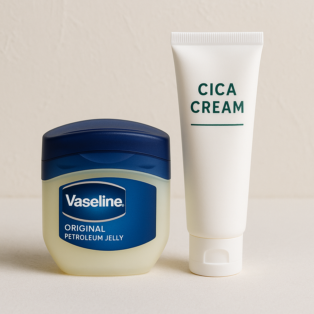 바세린+시카크림:피부 진정과 회복의 더블효과
