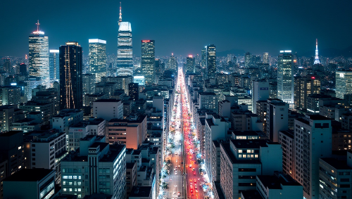 4월 도쿄 이미지입니다.