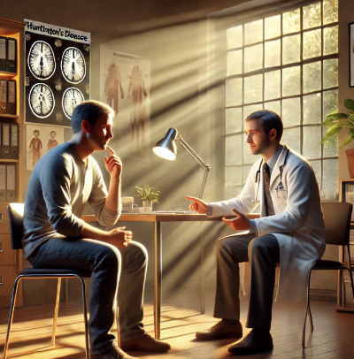 헌팅턴병 진단 받는 이미지