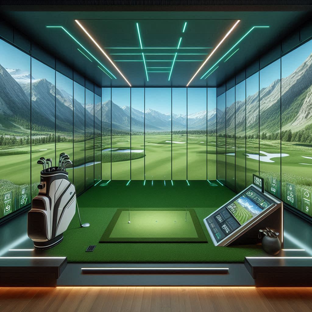 스크린골프장 배경