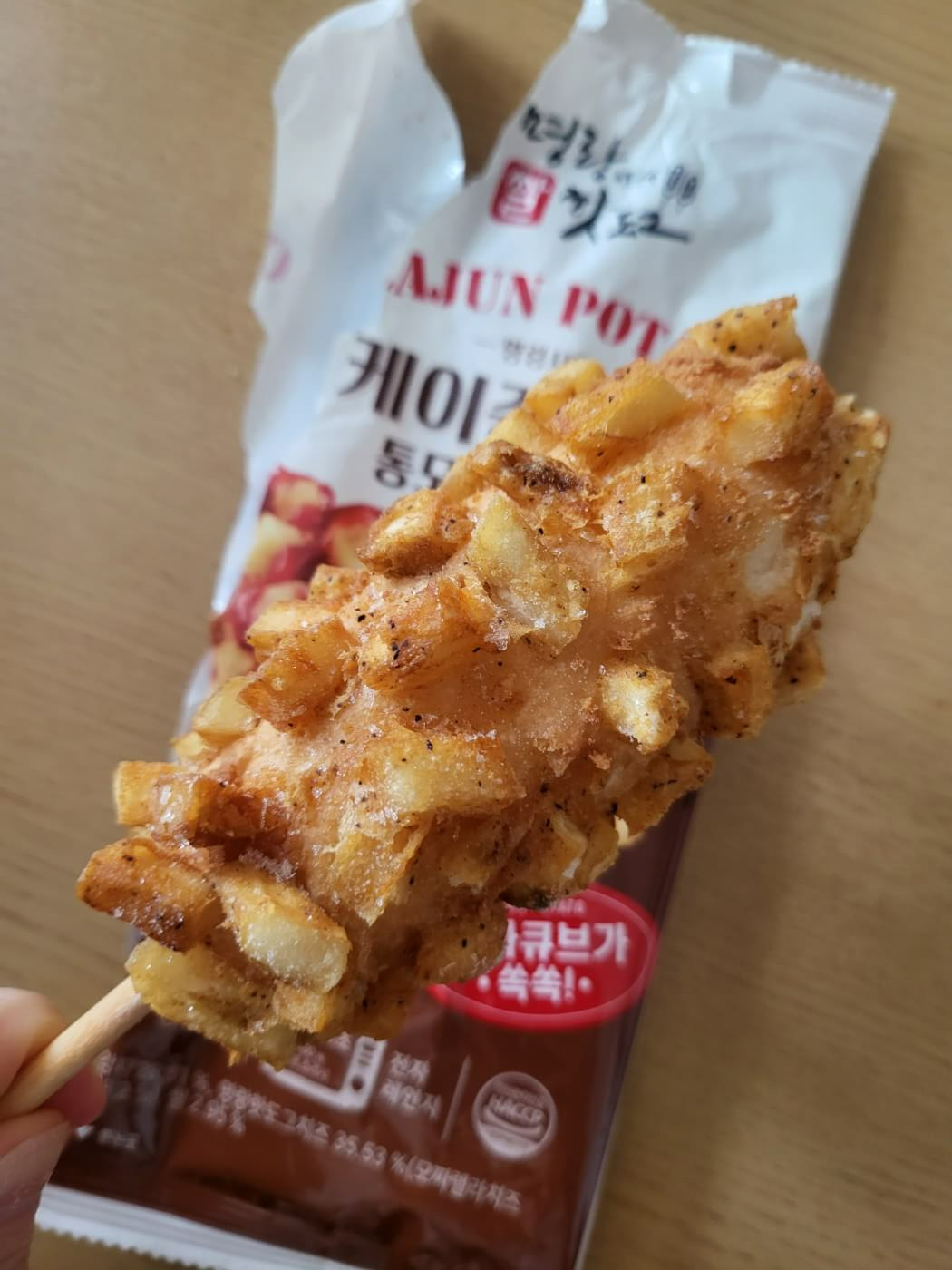 명랑시대 케이준 감자 통모짜 핫도그