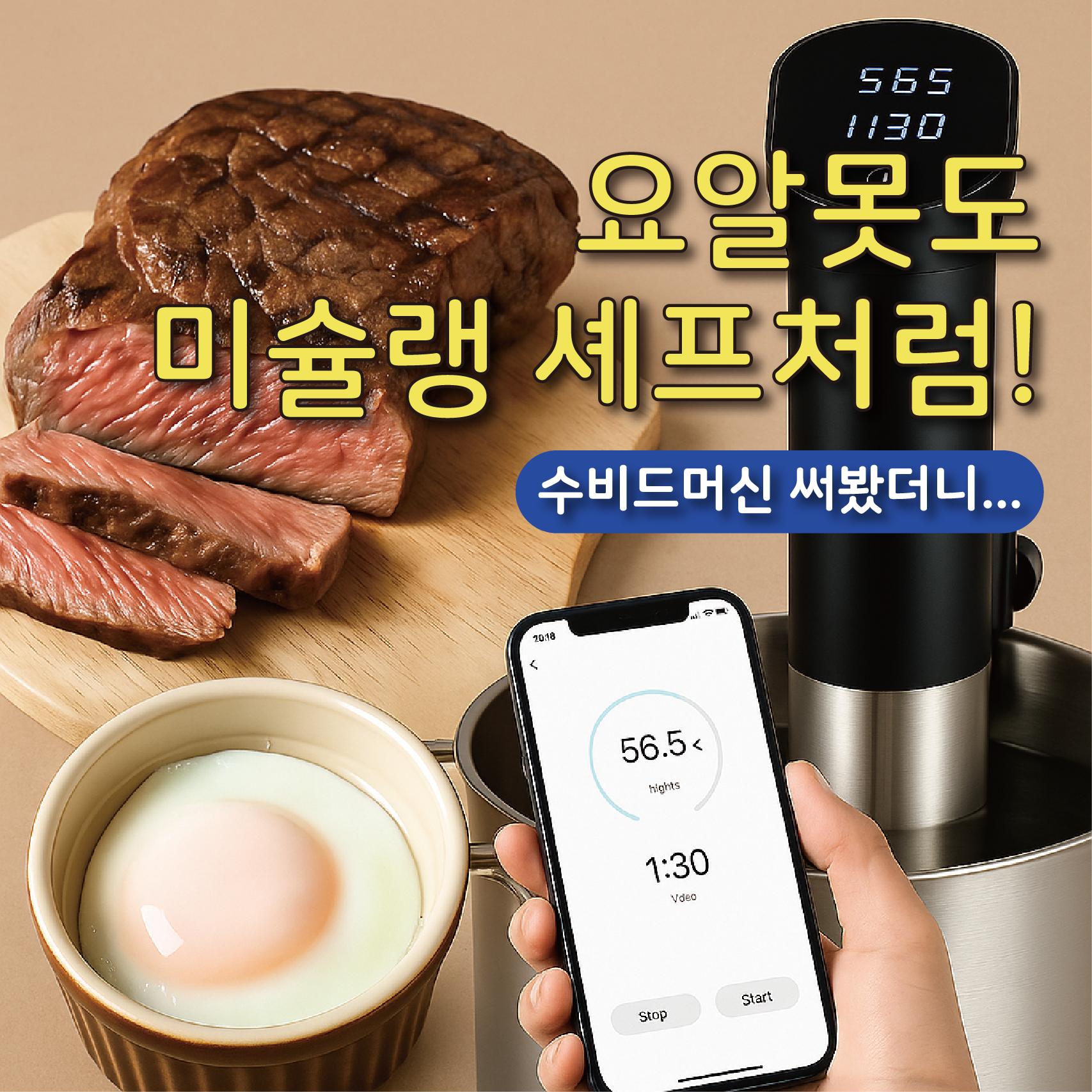 요알못도 미슐랭 셰프처럼! 수비드 머신 써봤더니…