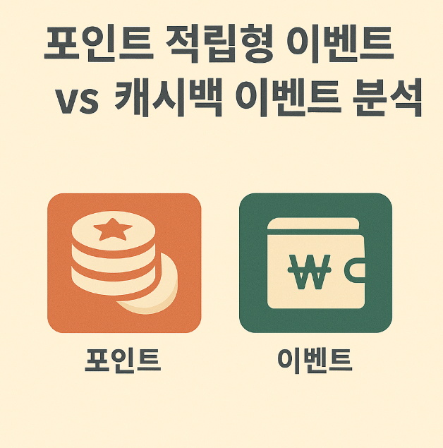 포인트 적립형 이벤트 vs 캐시백 이벤트 분석 (포인트, 캐시백, 이벤트) 관련 이미지 사진