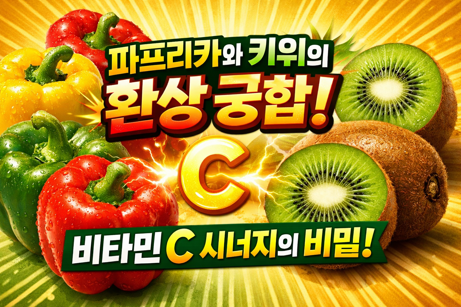 파프리카와 키위의 환상 궁합