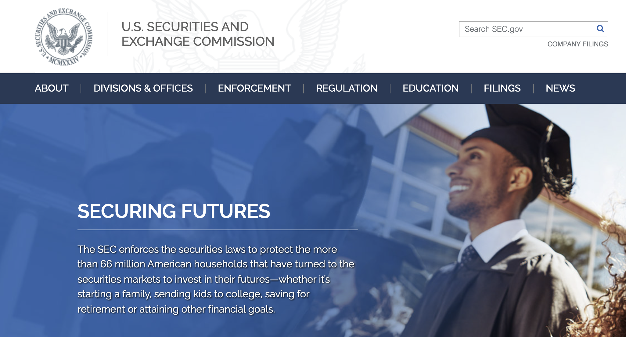 미국 증권거래위원회 사이트