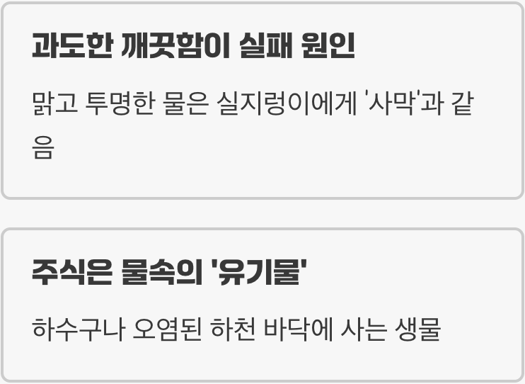 실지렁이, '깨끗한 물'을 싫어하는 이상한 생물