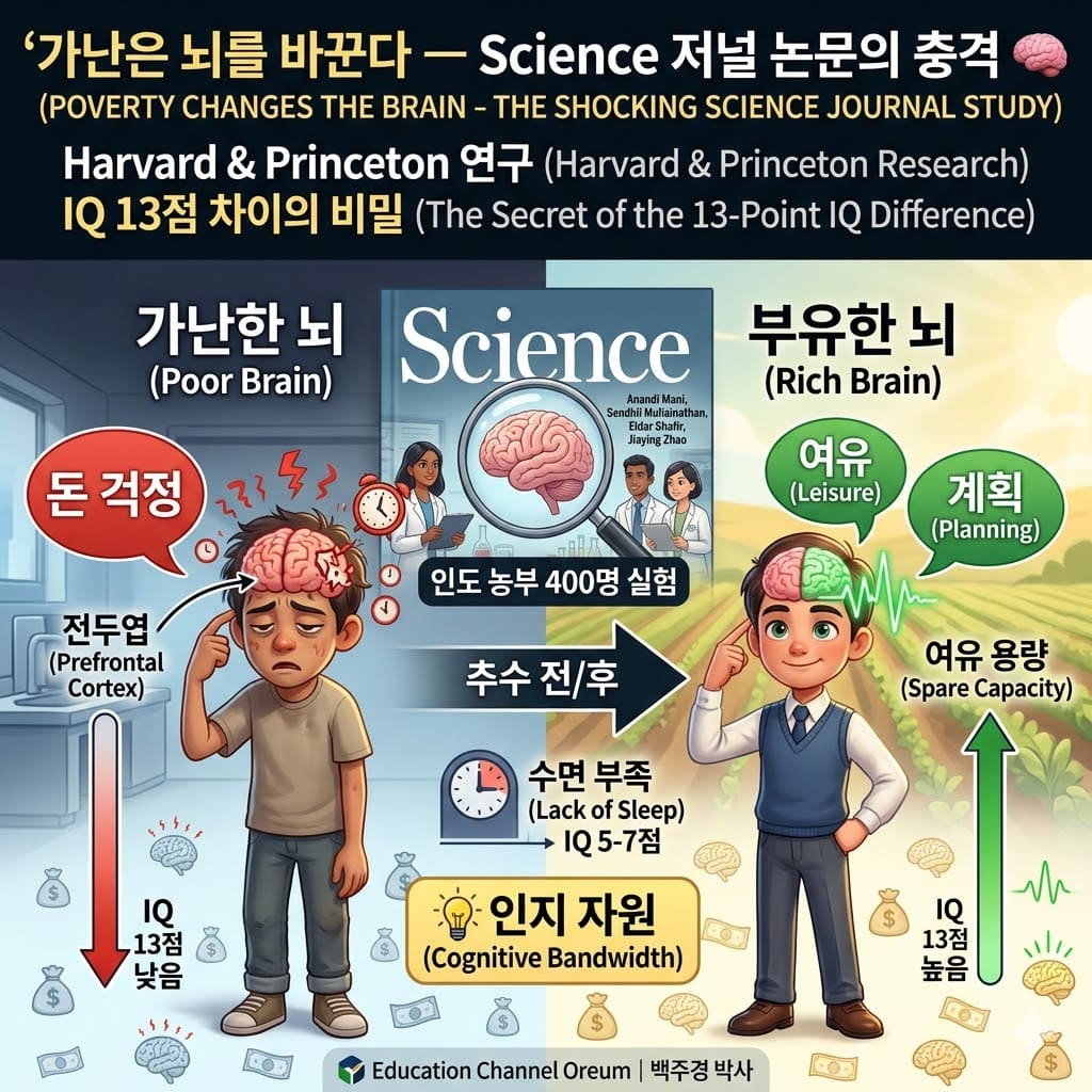 가난은 뇌를 바꾼다 — Science 저널 논문의 충격 🧠- 교육채널 오름 백주경 박사