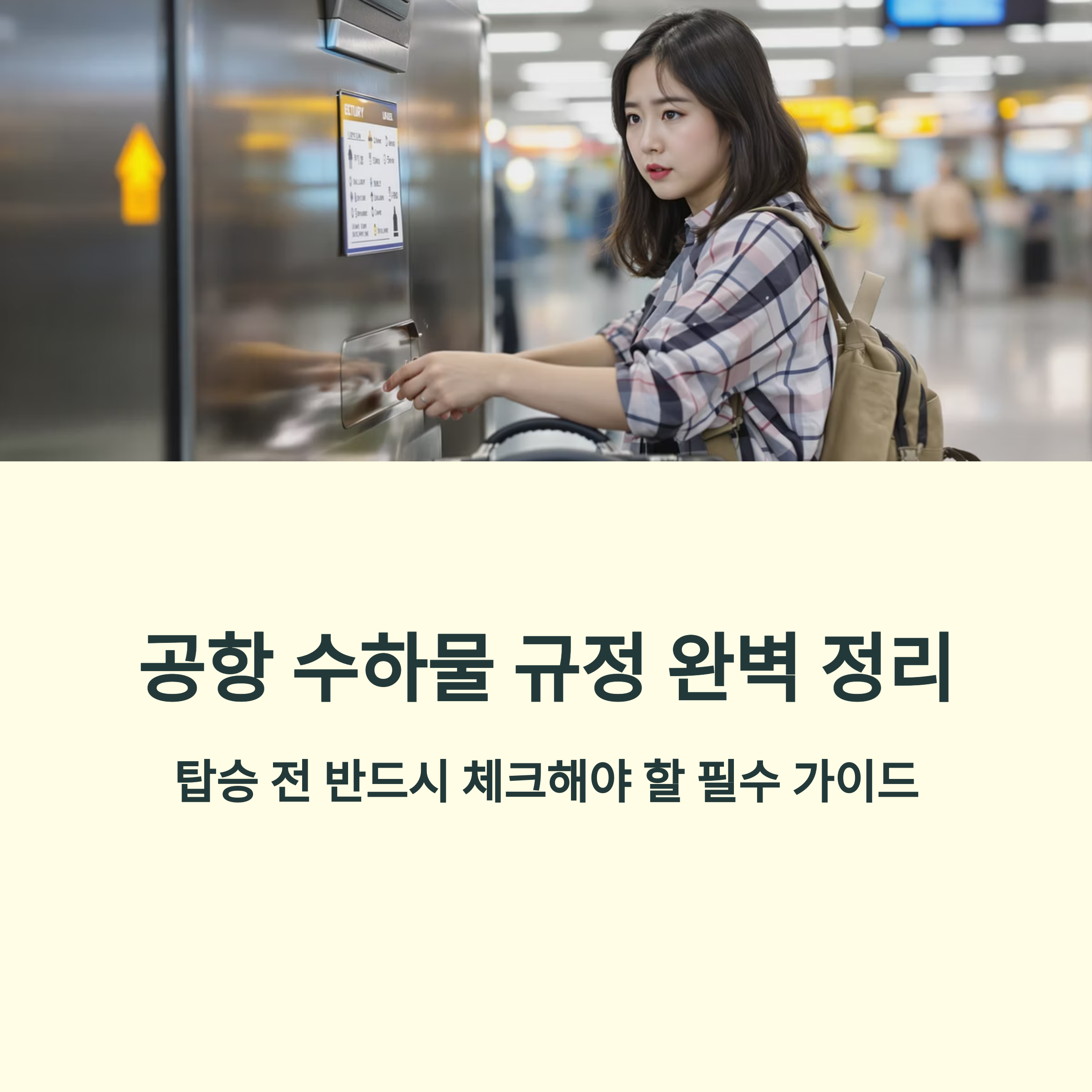 공항 수하물 규정 완벽 정리