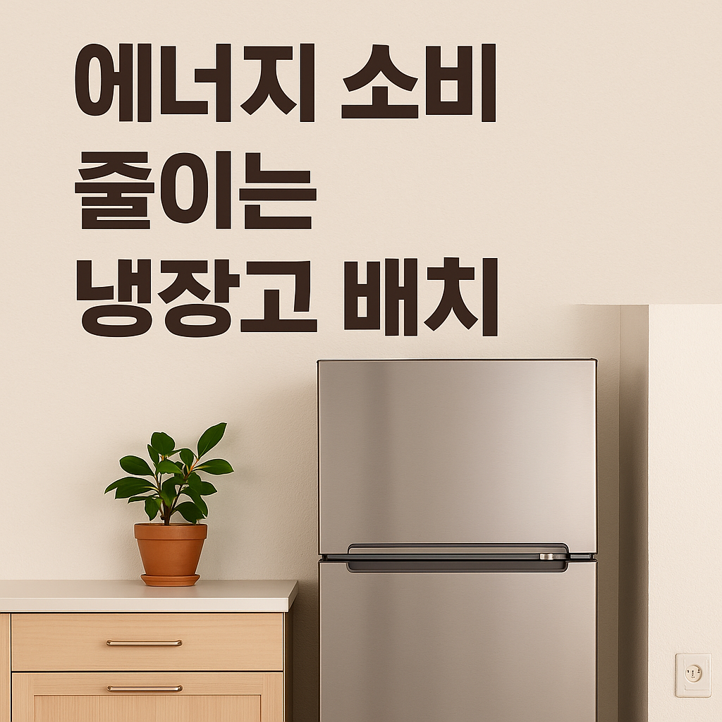 에너지 소비 줄이는 냉장고 배치