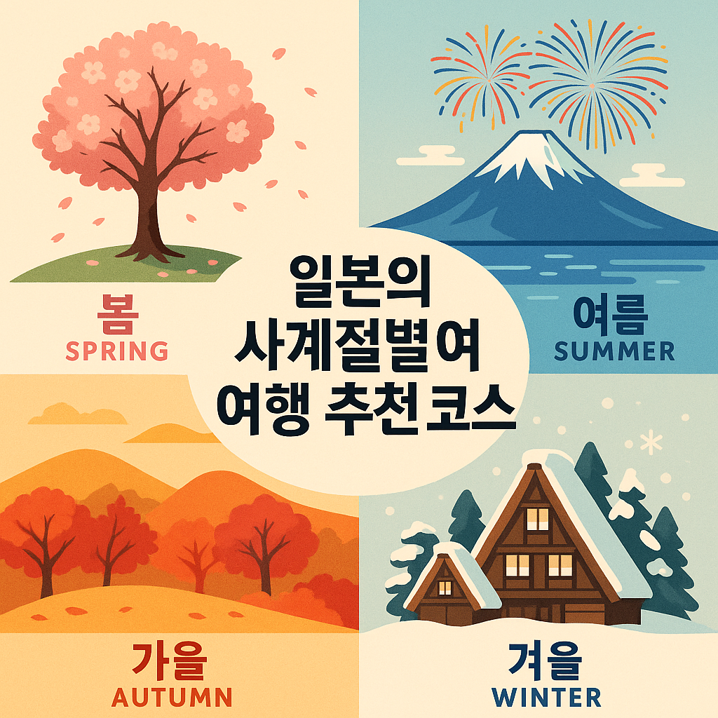 일본의 사계절 별 여행코스