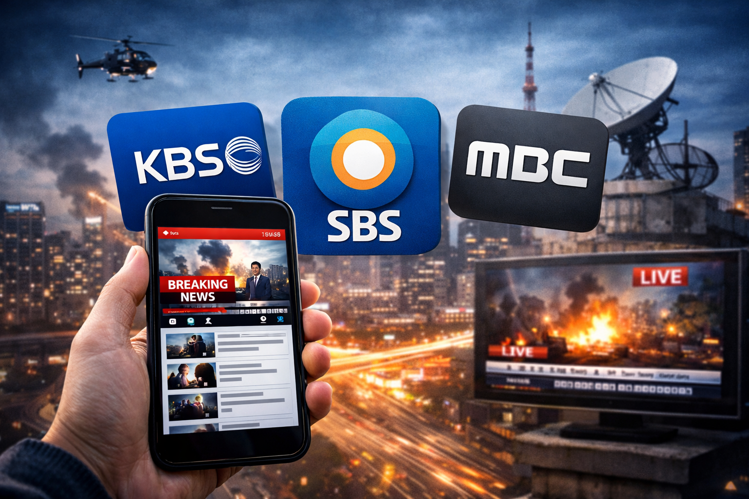 실시간 뉴스 어플 다운로드 방법 총정리｜KBS&middot;SBS&middot;MBC 속보 앱 설치 가이드 (안드로이드&middot;아이폰) 관련 사진