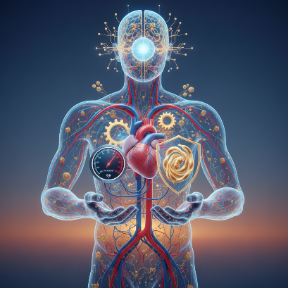 시니어 혈관 건강 관리와 인지 보존을 돕는 혈압 및 콜레스테롤 가이드 이미지