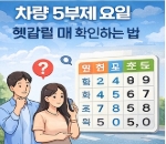 차량 5부제 확인