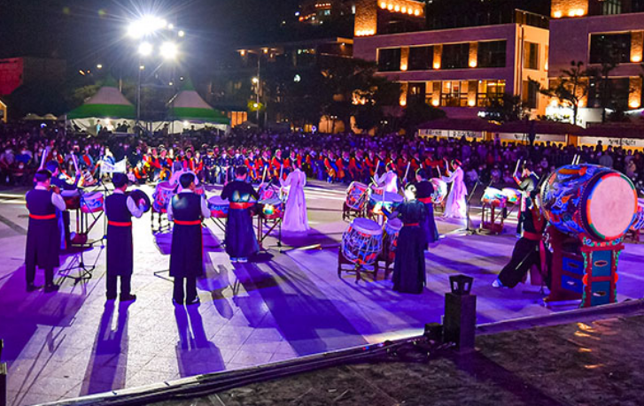 여수거북선축제 행사사진 야간