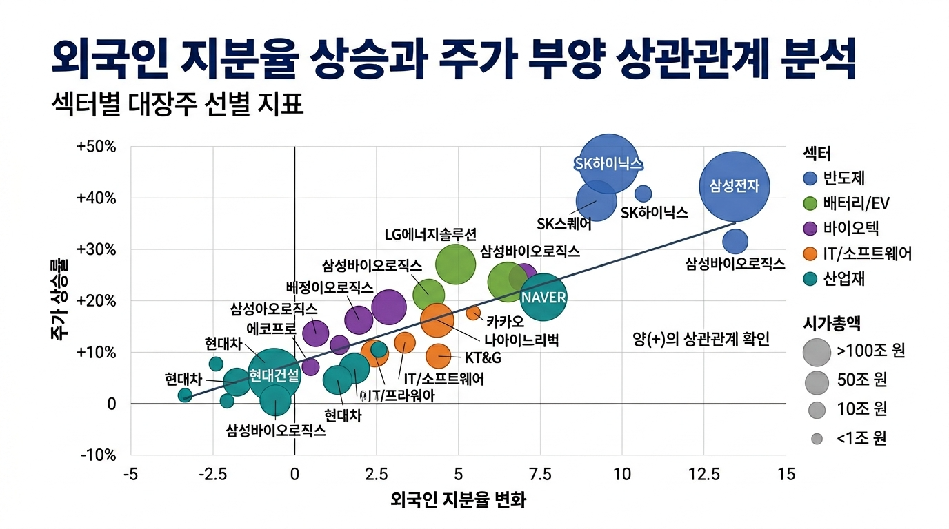 국인 지분율 상승과 주가 부양 상관관계