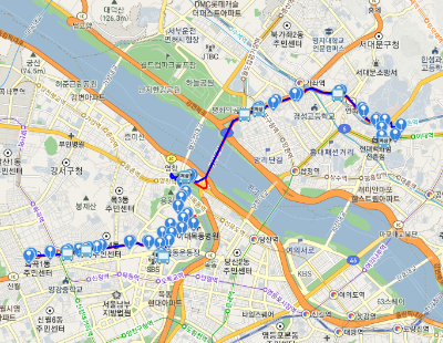 674번 버스 노선도