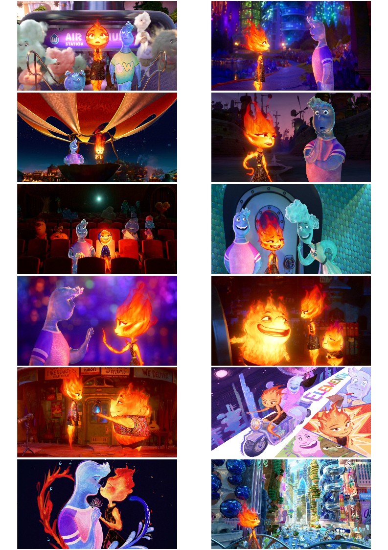 엘리멘탈 배경화면 디즈니 컴퓨터 노트북