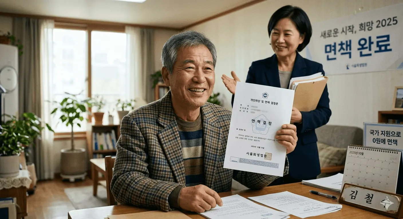 기초생활수급자 파산 면책 이미지