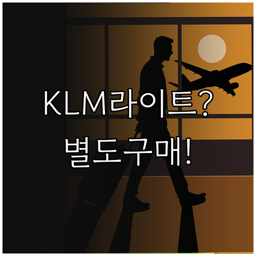 KLM 위탁수하물, 라이트 요금은 별..